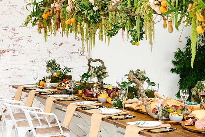 Modern Foodie Woodland Wedding Inspiration