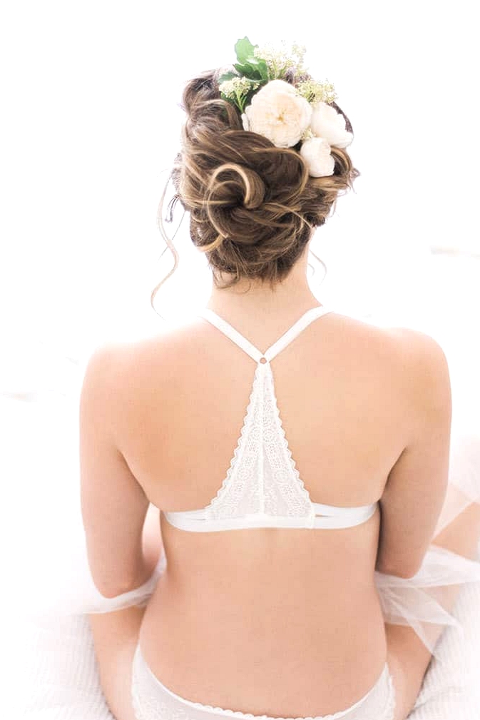 Elegant-Bridal-Boudoir-Inspiration-Relaxed-Updo-with-Flowers