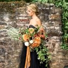 Fall Gothic Bridal Inspiration with a Black Gown